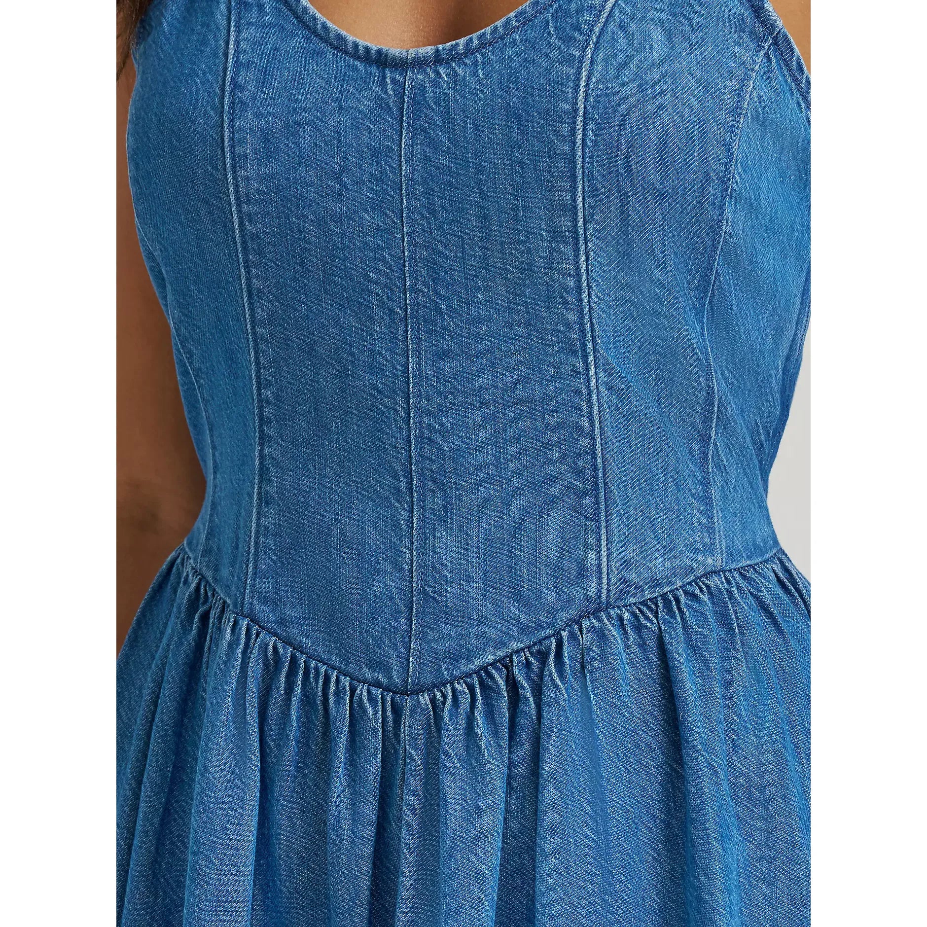 Wrangler Women's Princess Waist Denim Tank Dress M