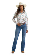 Wrangler Women's Cream Saddle Aria Performance Shirt 112385442