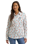 Wrangler Women's Cream Saddle Aria Performance Shirt 112385442
