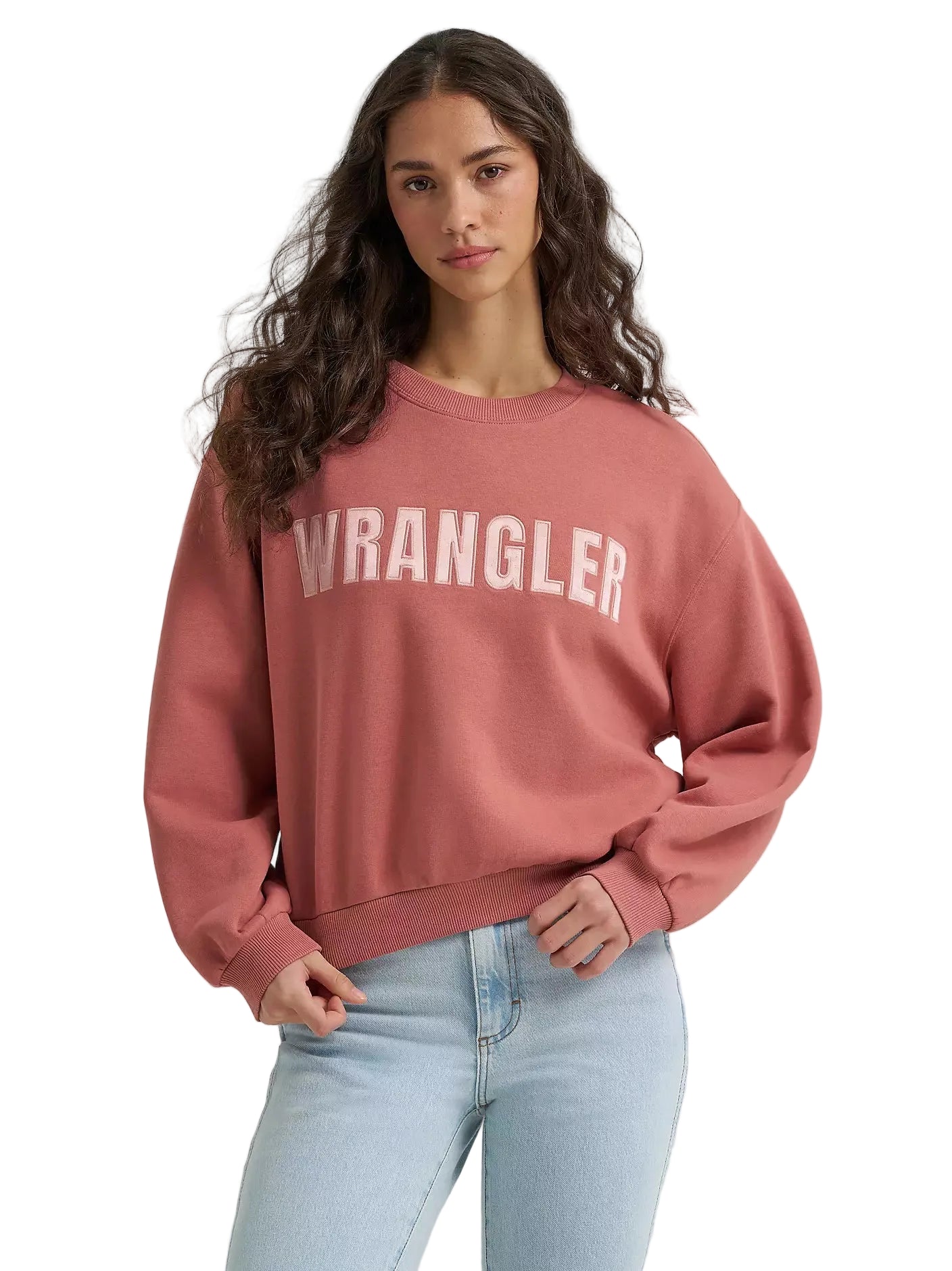 Wrangler Women's Withered Rose Logo Canyon Crewneck Sweatshirt 112380254