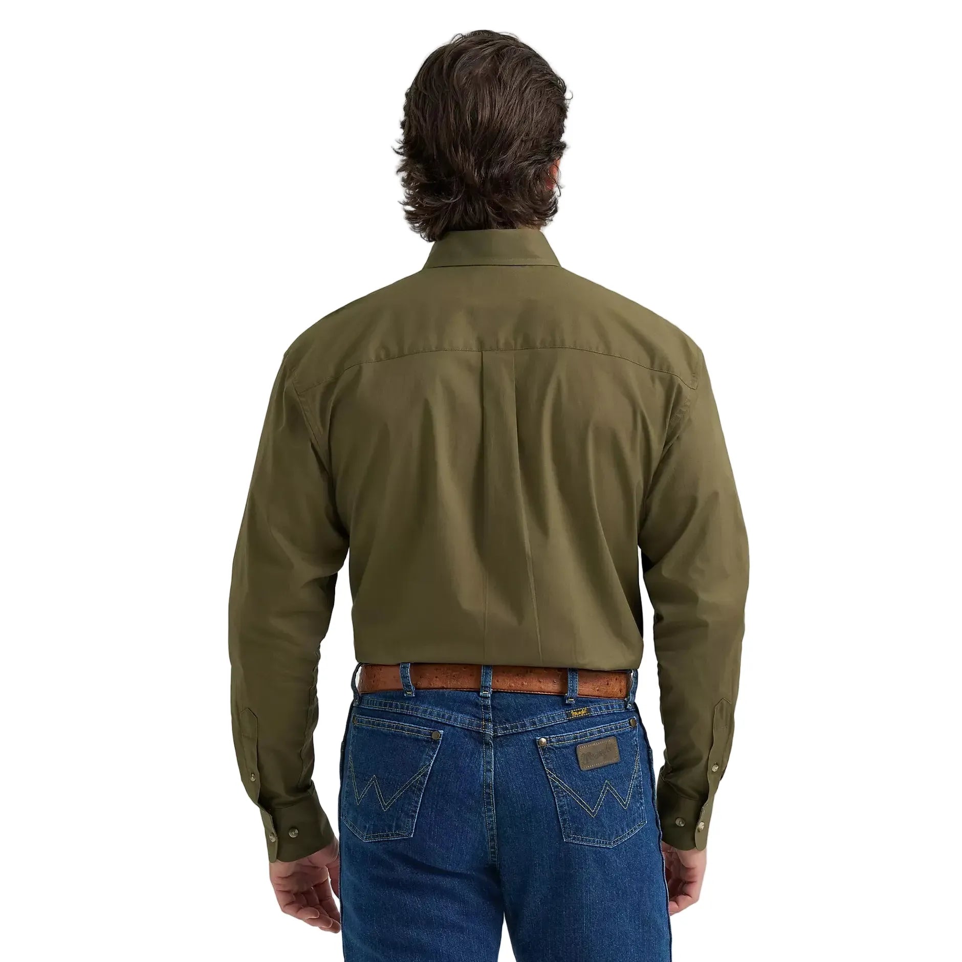 Men's Wrangler Lichen George Strait Long Sleeve Button Down Shirt 112381943
