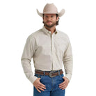 Men's Wrangler Tea Geo George Strait Long Sleeve Button Down Shirt 112381944
