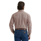 Men's Wrangler Geo Rust Long Sleeve Button Down Shirt 112381954