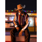 Men's Wrangler Midnight Oak Vintage-Inspired Brushpopper Western Snap Work Shirt 112381998
