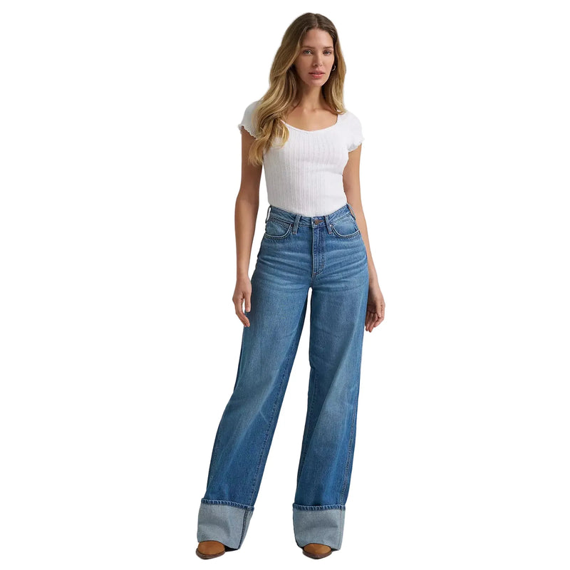 Women's Wrangler Retro® Bailey High Rise Wide Leg Cuffed Jean 112382266