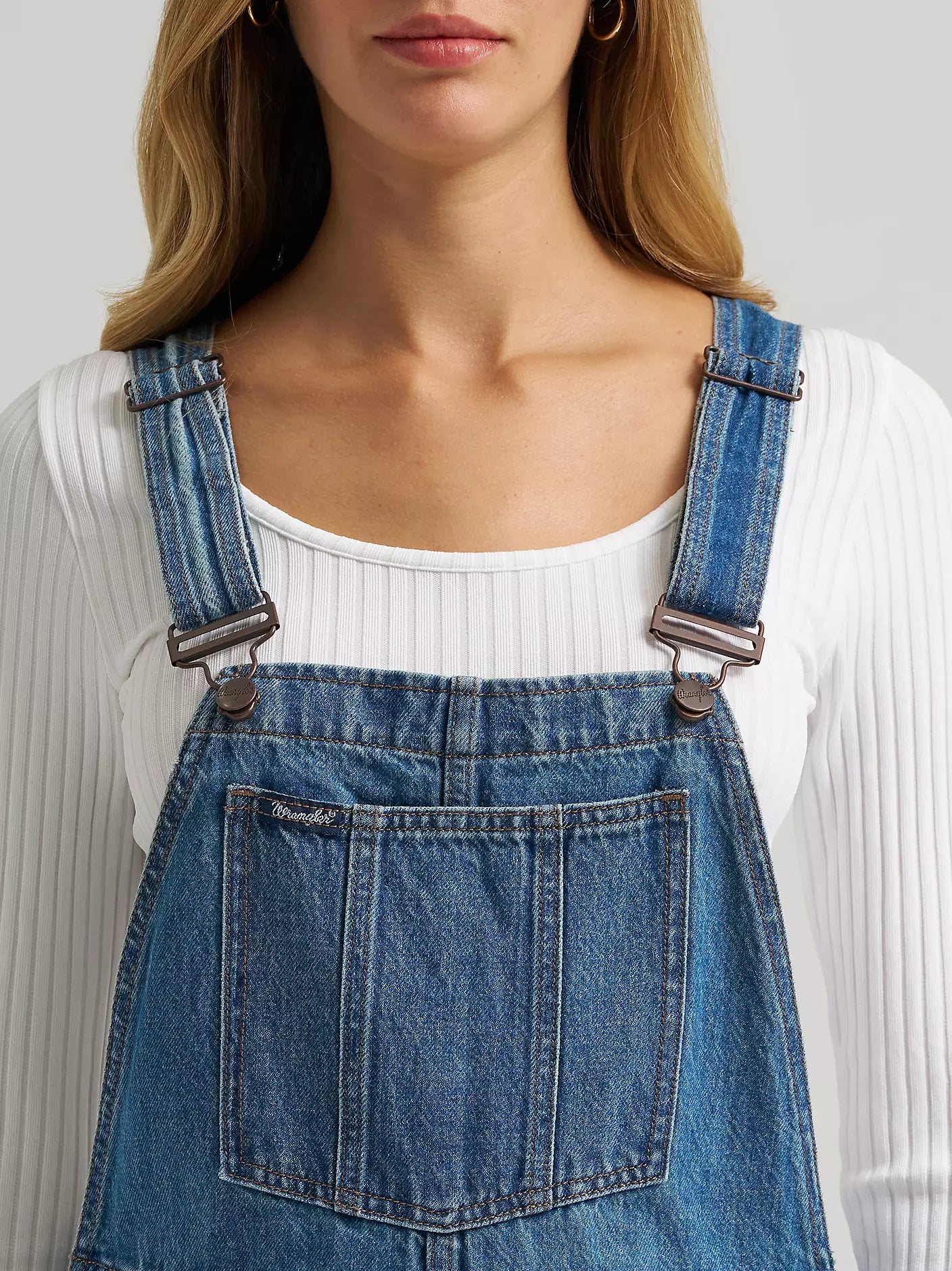Women's Wrangler Denver Retro Bailey Wide Leg Overalls 112382268
