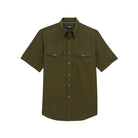 Men's Wrangler Olive Night All Terrain Men's Performance Solid Shirt 112382383
