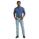 Men's Wrangler Indigo All Terrain Performance Print Shirt 112382437