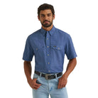 Men's Wrangler Indigo All Terrain Performance Print Shirt 112382437
