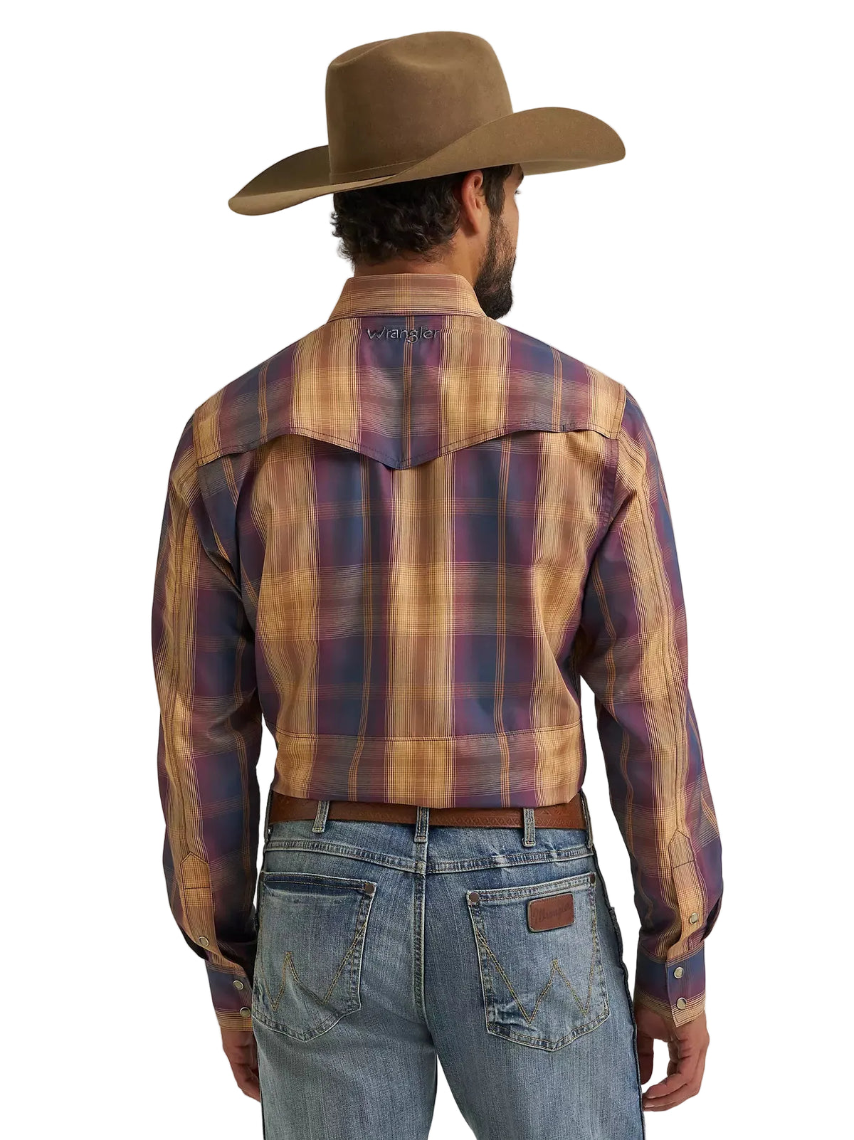 Wrangler Men's  Ombre All Terrain Gear Performance Plaid Shirt 112382473