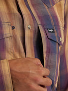 Wrangler Men's  Ombre All Terrain Gear Performance Plaid Shirt 112382473