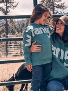 Wrangler Girl's Teal Dream Wide Open Spaces Logo Hoodie 112382654