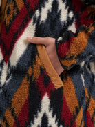 Wrangler Women's Desert Chevron Hay Away Big Sky Sherpa Snap Jacket 112382669
