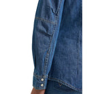Women's Wrangler Denim Barrel Sleeve Western Snap Shirt 112382693
