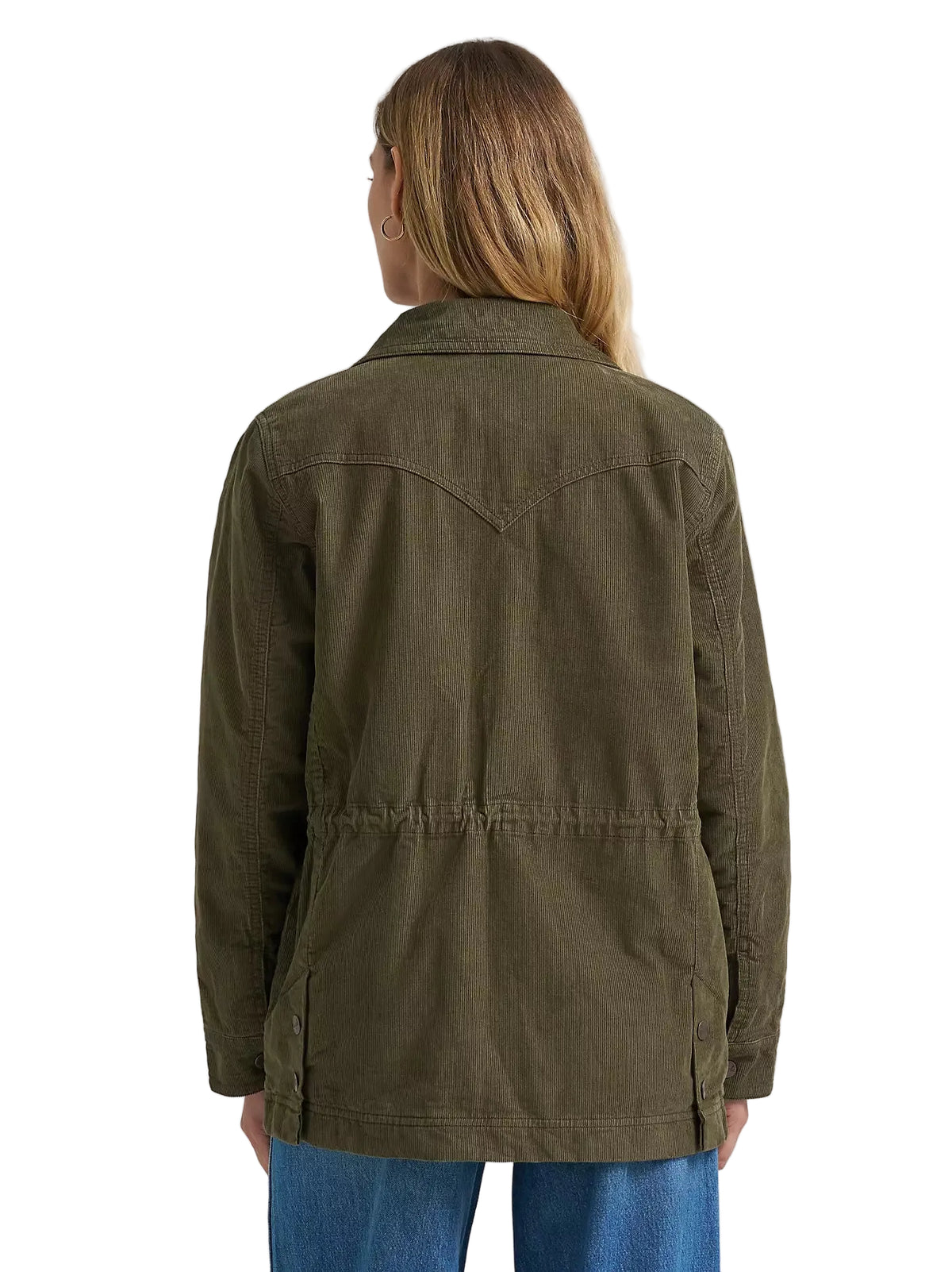 Wrangler Women's Green Corduroy Quilt-Lined Barn Jacket 112382739