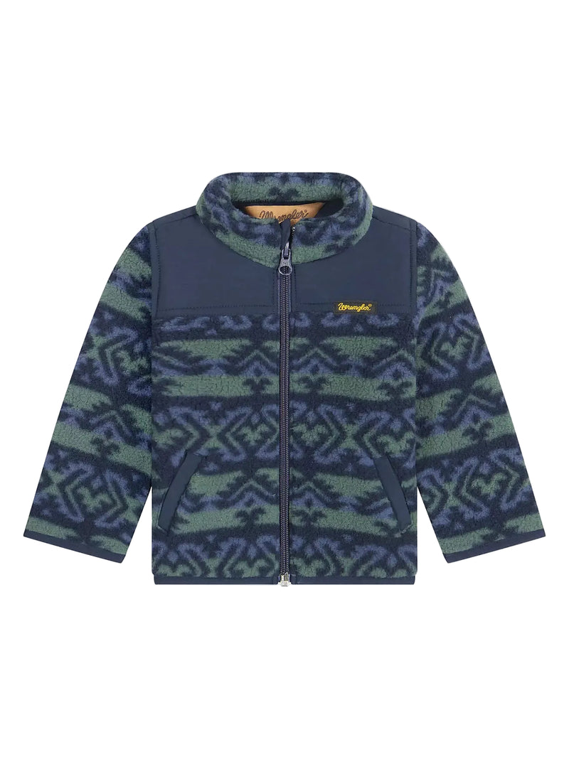 Wrangler Little Boy's Dark Forest Hay Away Full Zip Sherpa Jacket 112382946
