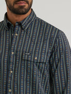 Wrangler Men's Dark Sapphire All Terrain Gear Technical Shirt 112384280