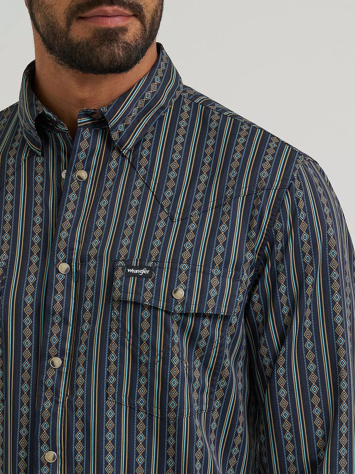 Wrangler Men's Dark Sapphire All Terrain Gear Technical Shirt 112384280