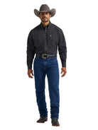 Wrangler Men's Inkt Tread George Strait Long Sleeve Button Down Two Pocket Shirt 112385356