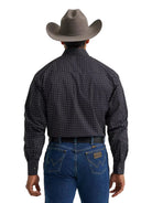 Wrangler Men's Inkt Tread George Strait Long Sleeve Button Down Two Pocket Shirt 112385356