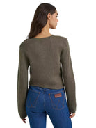 Wrangler Women's Horseshoe Green Stay a While Sweater 112385386