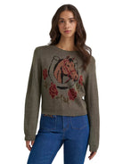 Wrangler Women's Horseshoe Green Stay a While Sweater 112385386