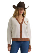 Wrangler Women's Cream V-neck Cardigan 112385400