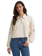 Wrangler Women's Cream Western Polo Shirt 112385415