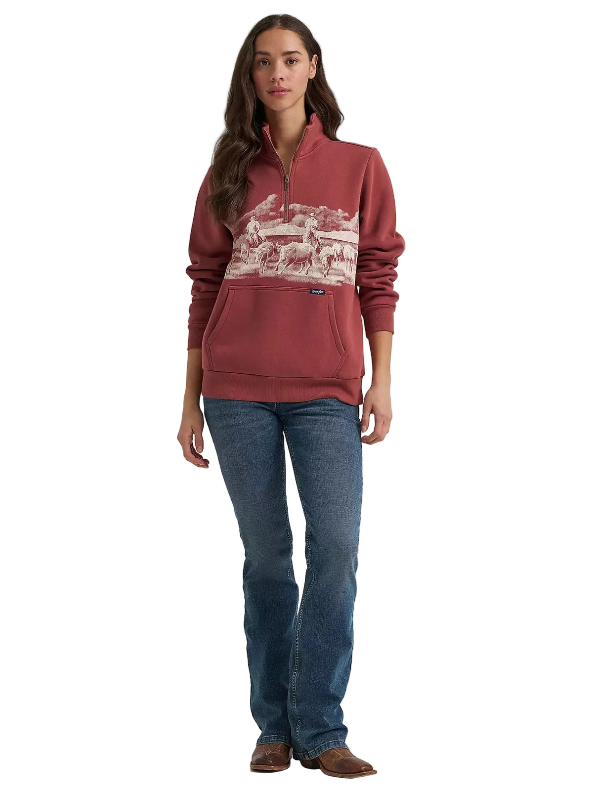 Wrangler Women's Rose Wild West Pullover 112385419