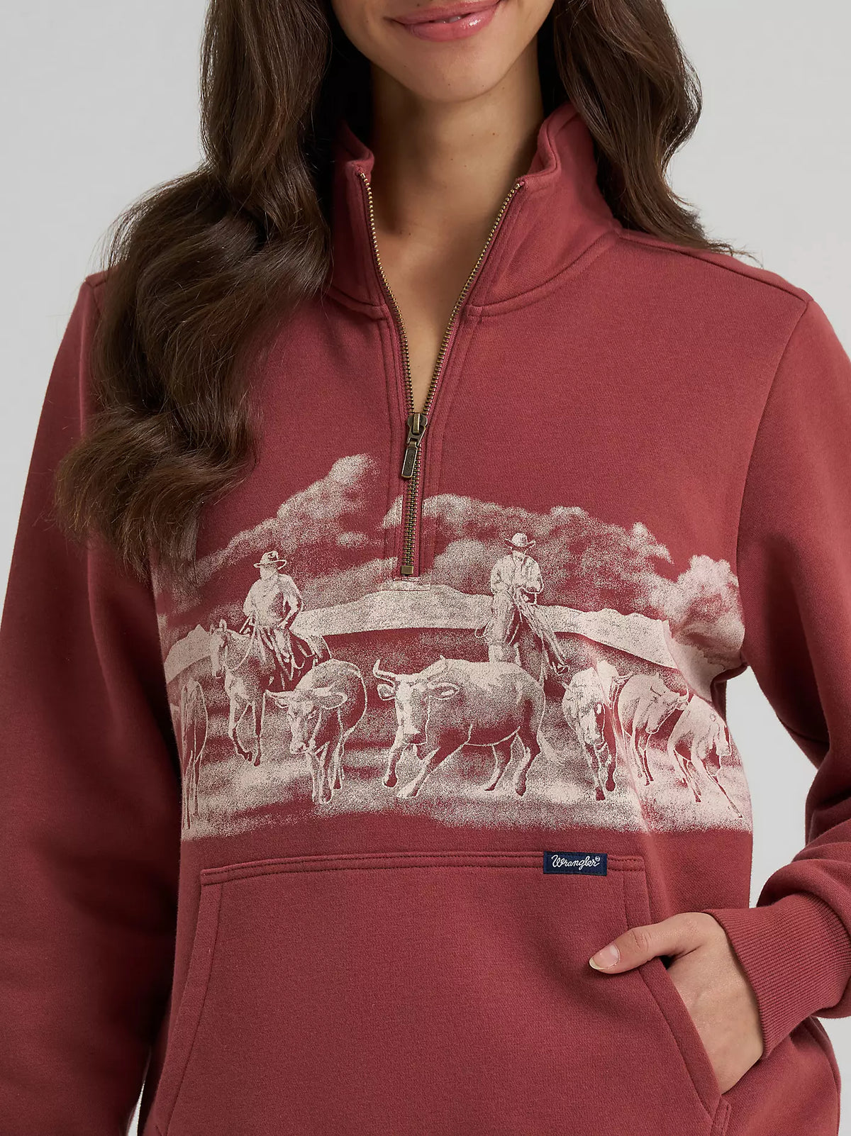 Wrangler Women's Rose Wild West Pullover 112385419