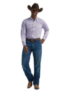 Wrangler Men's Violet Token Cody Johnson One Pocket Button Down Shirt 112385472
