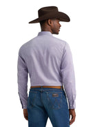 Wrangler Men's Violet Token Cody Johnson One Pocket Button Down Shirt 112385472