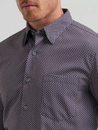Wrangler Men's Deep Smudge Cody Johnson Performance Button Down Shirt 112385478