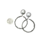 Women's Isac Trading Navajo Pearl Hoop Earrings 723369 - Crazy House Western Wear