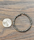 Women's Isac Handmade Navajo Bead Hoop Earrings 721221
