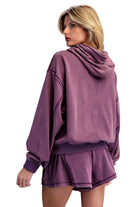 ee:some Women's Plum Mineral Western Boot Embroidered Hoodie