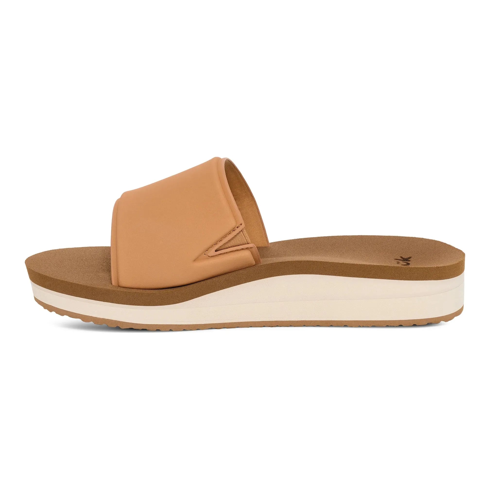 Women's Sanuk Highland Slide 1167131-TAN - Crazy House Western Wear