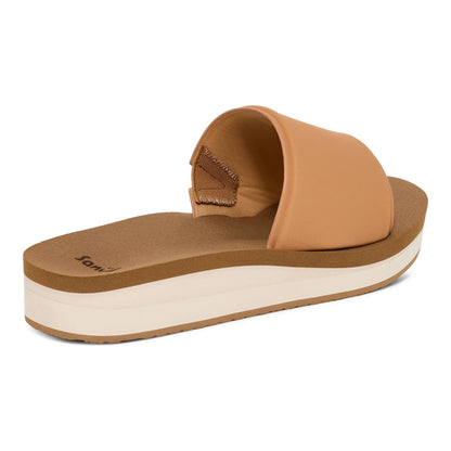 Women's Sanuk Highland Slide 1167131-TAN - Crazy House Western Wear
