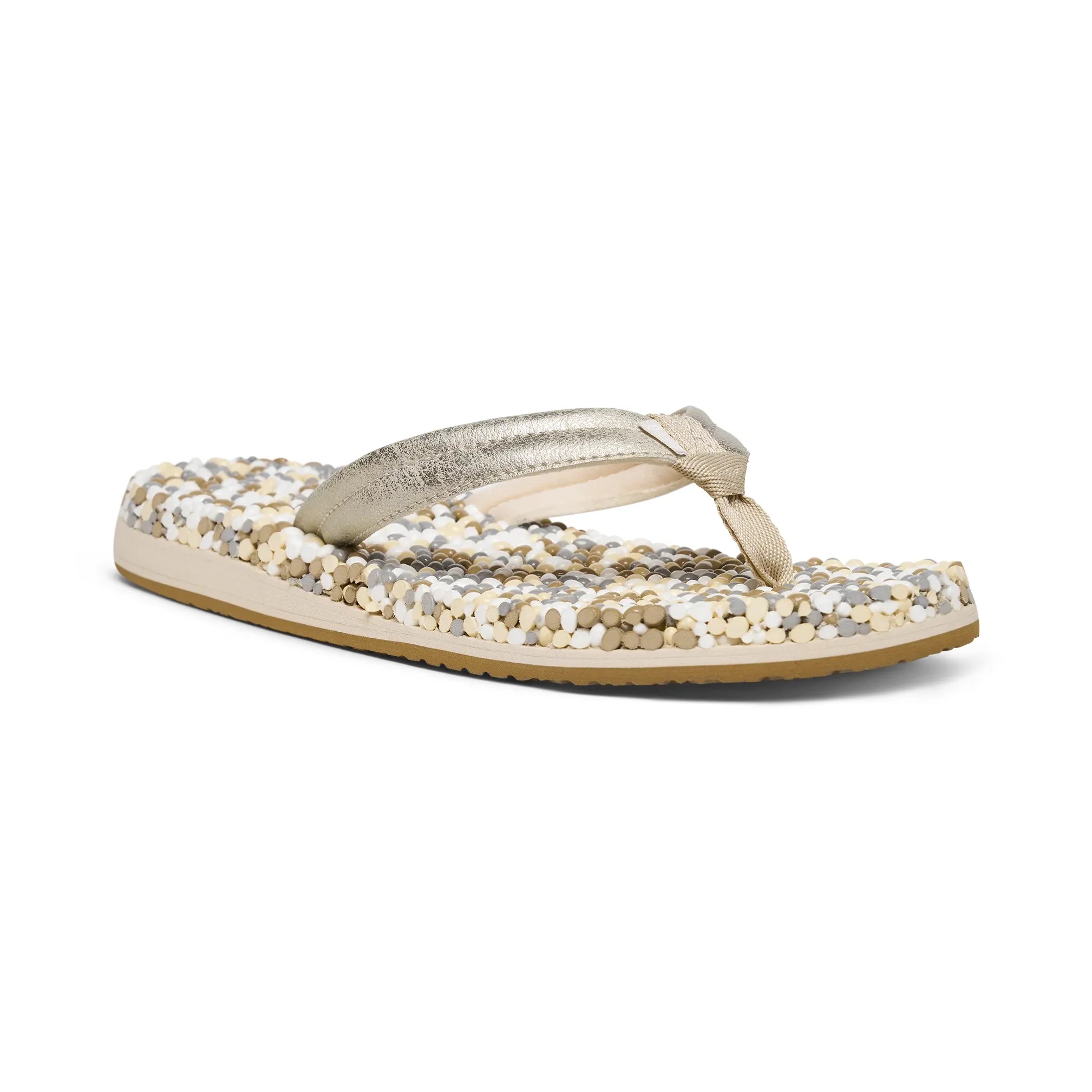 Women's Sanuk Silver Bubblecush Flip Flops 1169930-SLV