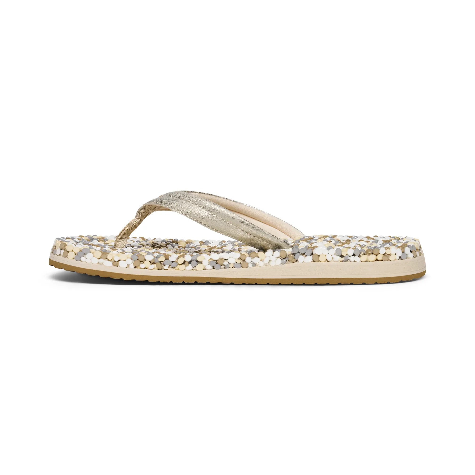 Women's Sanuk Silver Bubblecush Flip Flops 1169930-SLV