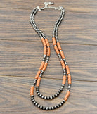 Isac Women's 29" Western Bead 2-strand Necklace 