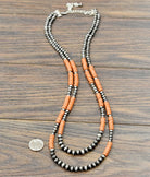 Isac Women's 29" Western Bead 2-strand Necklace 