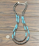 Isac Women's 29" Western Bead 2-Strand Necklace 