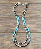 Isac Women's 29" Western Bead 2-Strand Necklace 