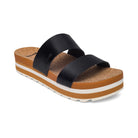Women's Sanuk Black Alt-Itude Platform Slip on Sandals 1234571-BLK