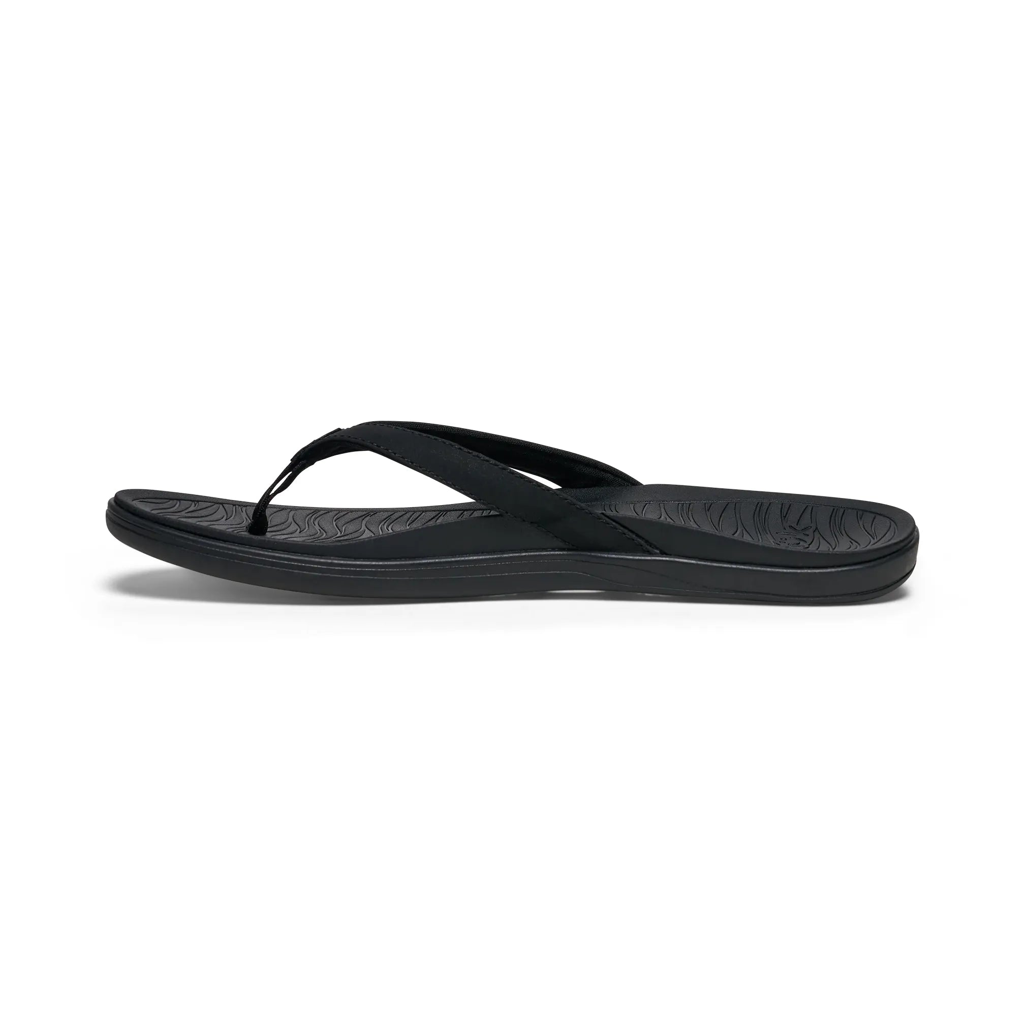 Women's Sanuk Black Wave Whisper Flip Flops 1234584-BLK