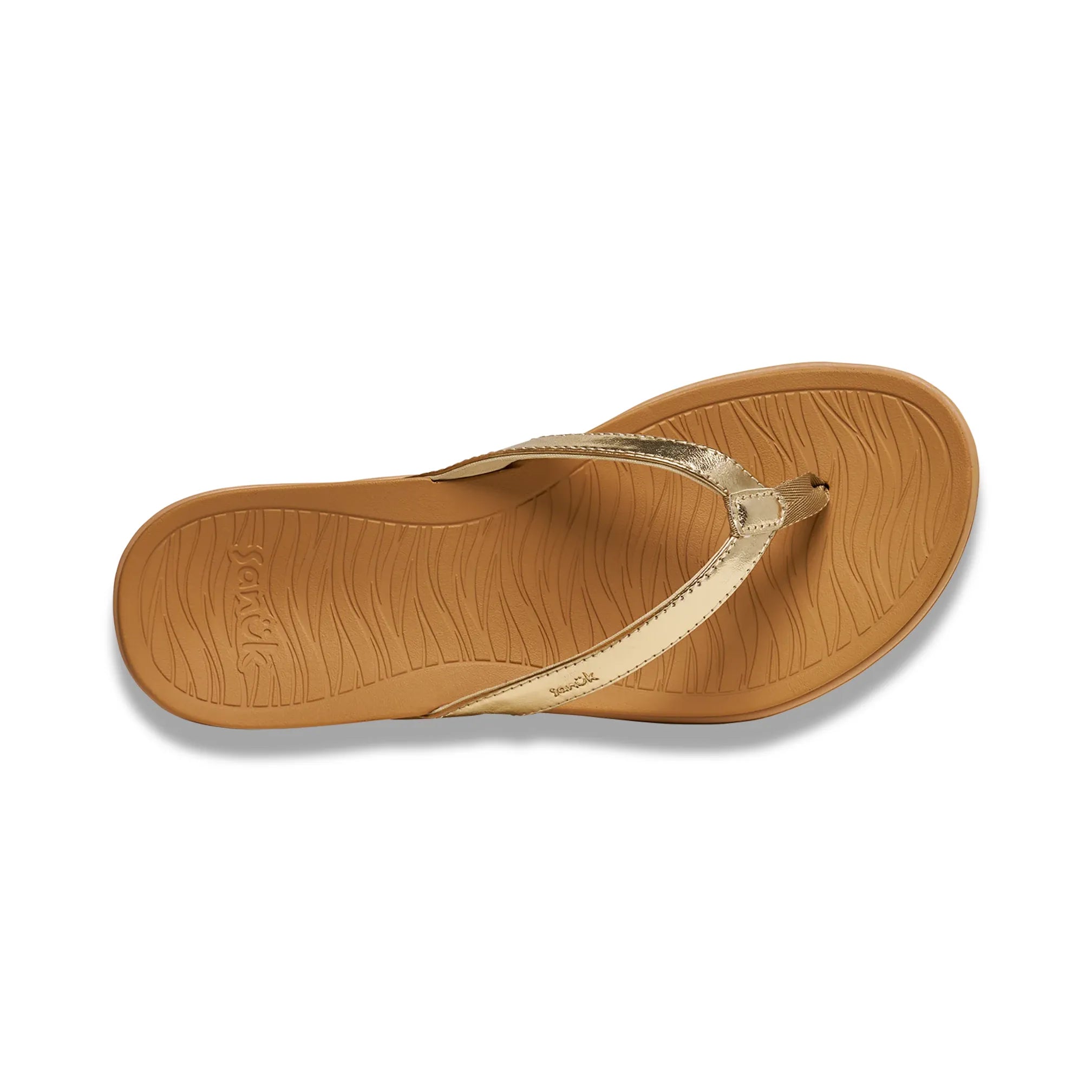 Women's Sanuk Champagne Wave Whisper Flip Flops 1234584-CHMP