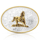 Men's Montana Silversmiths Rosebud Legacy Buckle With Galloping Horse 1256-463