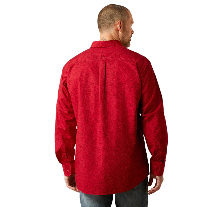 Men's Ariat Red Tyson Classic Fit Shirt