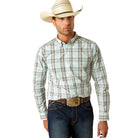 Men's Ariat Pro Series Corban Mint Fitted Shirt 10054808 - Crazy House Western Wear
